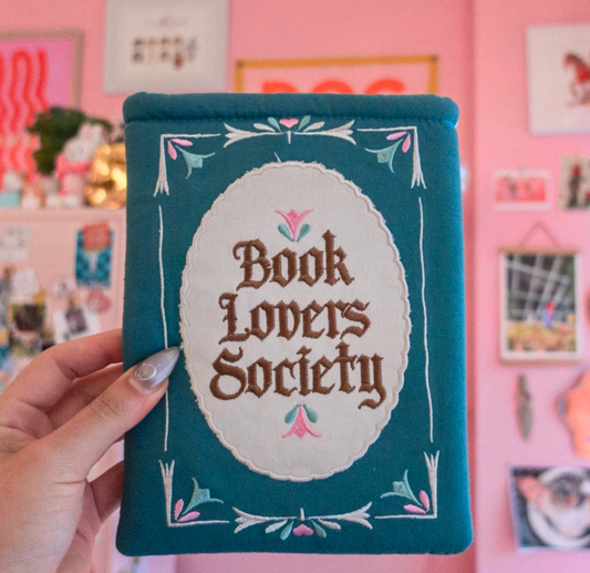 Book Lovers Society Kindle/ Book Sleeve in Emerald