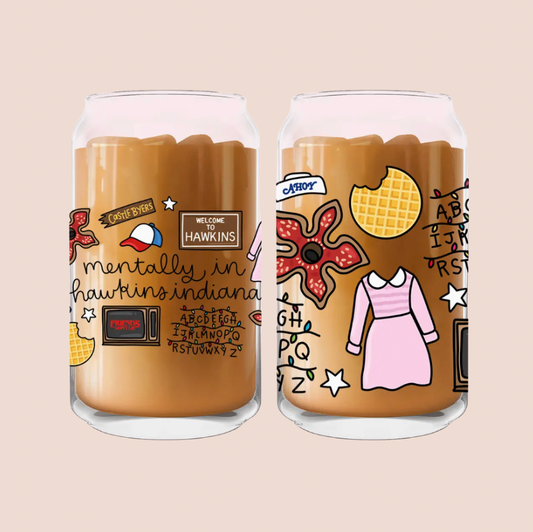 Stranger Things Iced Coffee Glass 16oz