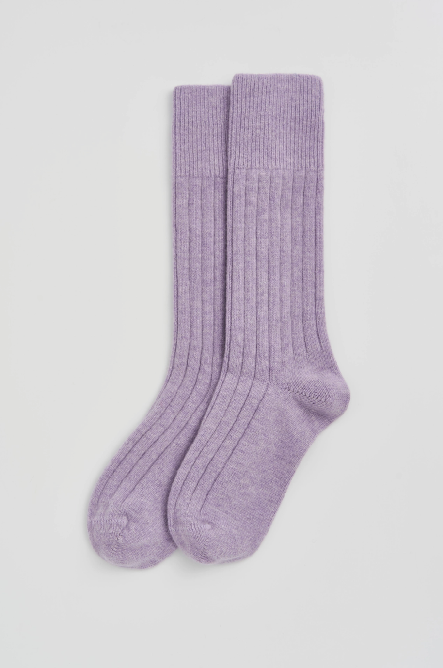 Merino Bed Socks in Parma Violet