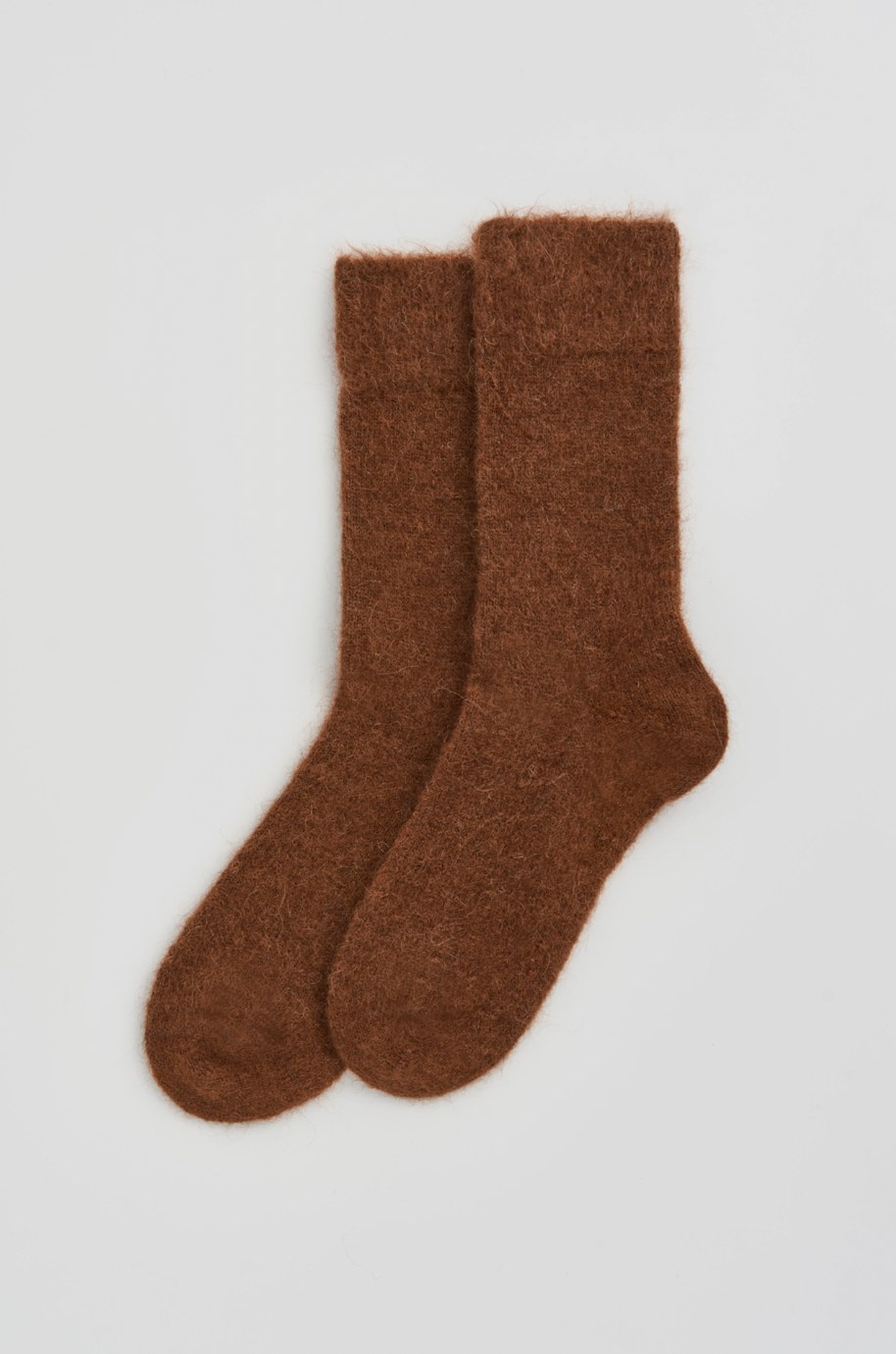 Ultra Soft Alpaca Socks in Chestnut Brown