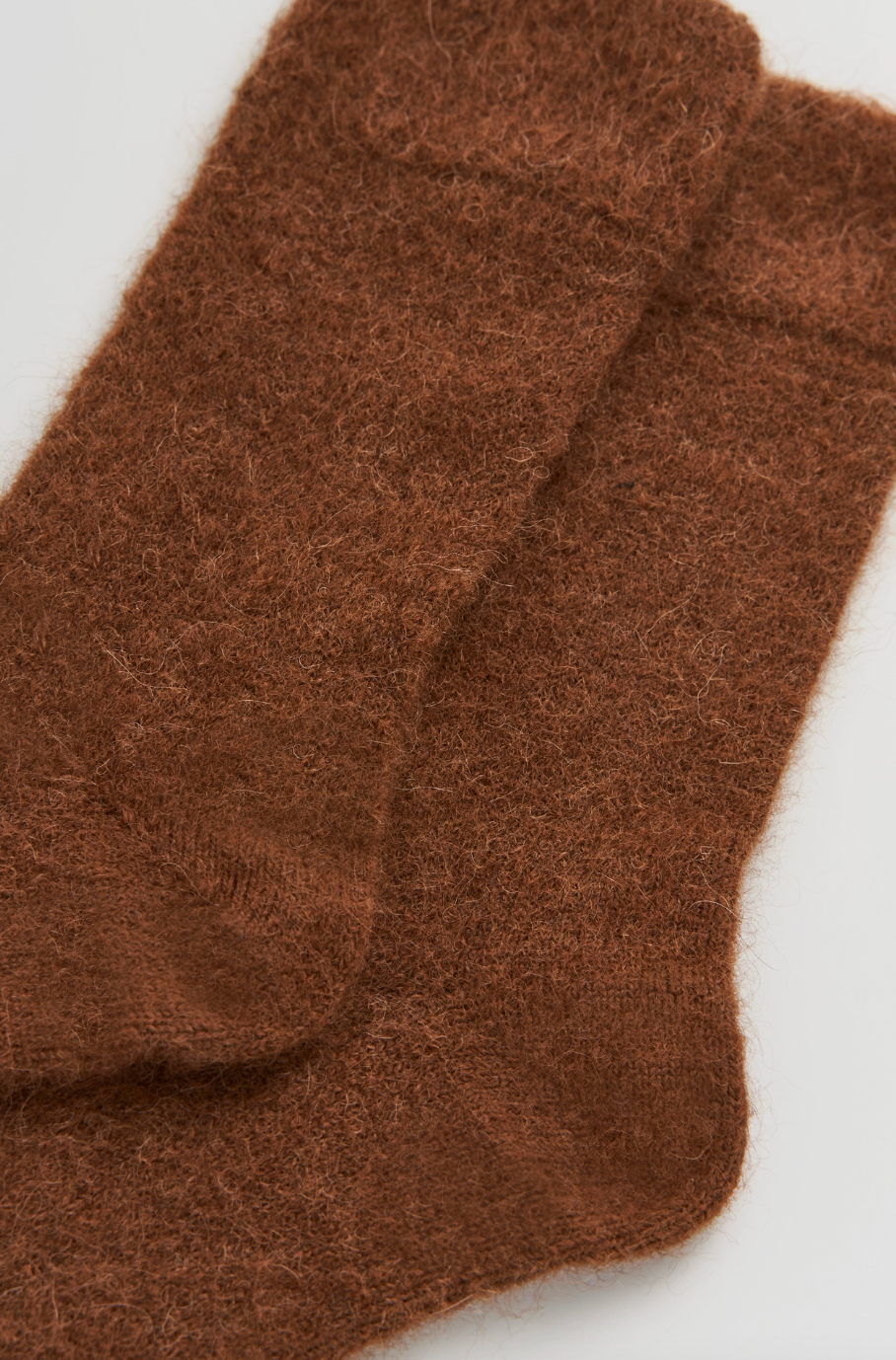 Ultra Soft Alpaca Socks in Chestnut Brown