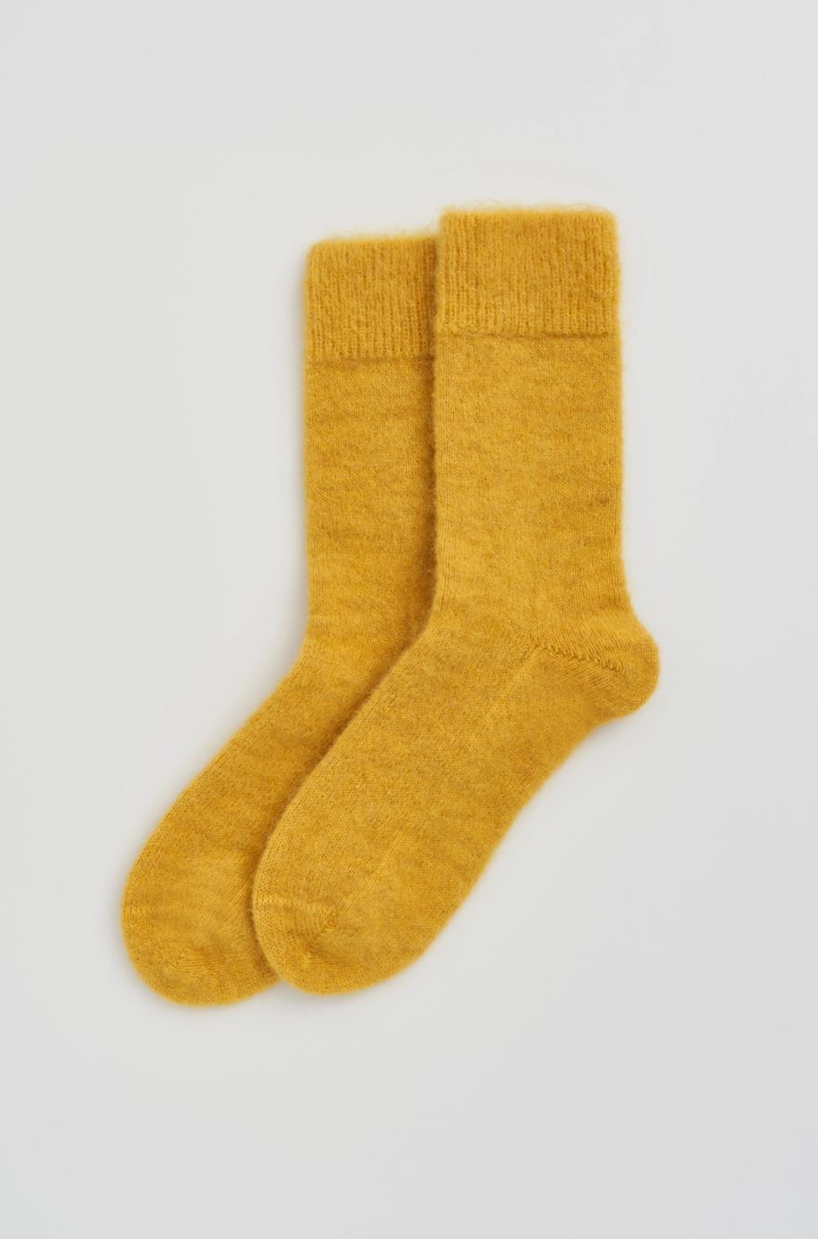 Ultra Soft Alpaca Socks in Dandelion Yellow