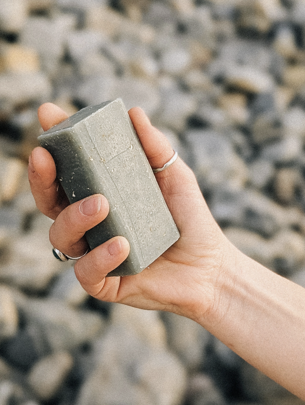 Blue Cedar & Pine Scrub Soap Bar