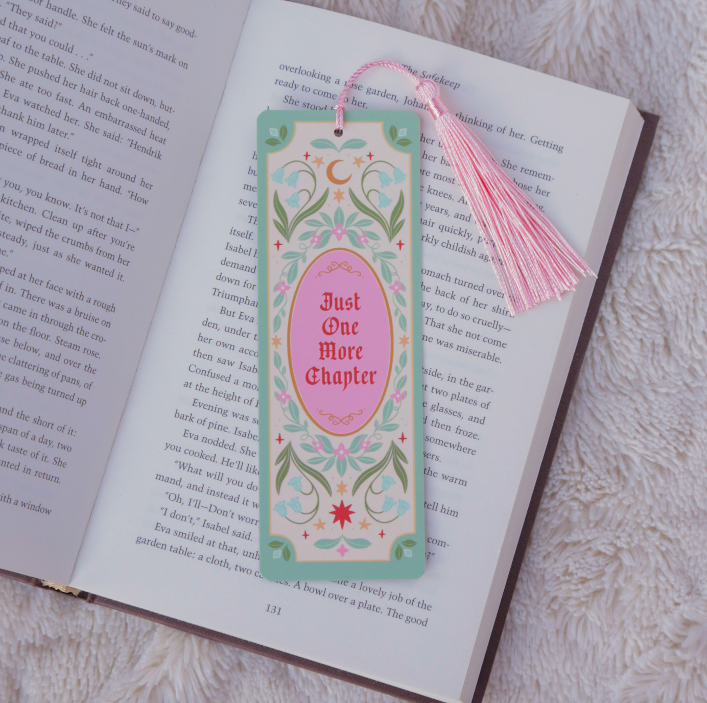 'Just One More Chapter' Tassel Bookmark