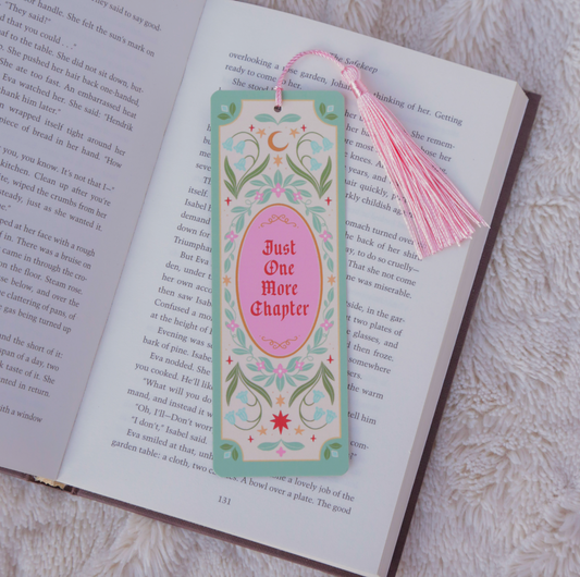 'Just One More Chapter' Tassel Bookmark