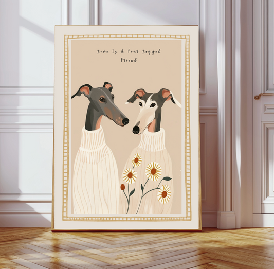 Love Is A Four Legged Friend A3 Print