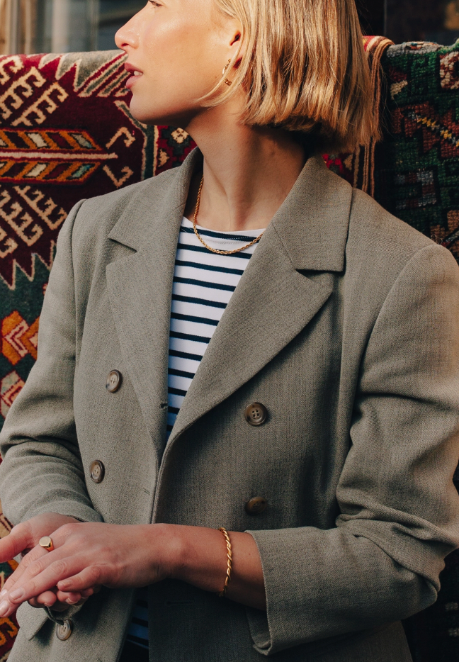 Gold Twist Cuff Bangle
