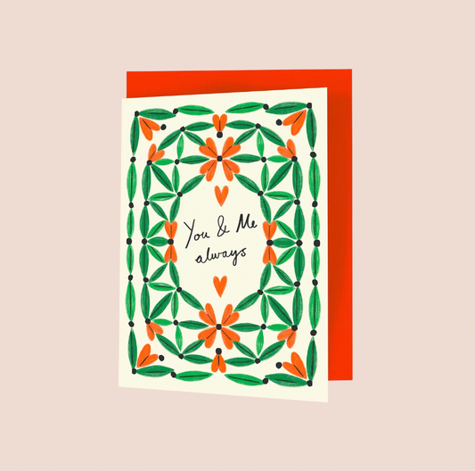You & Me Always Valentines Card