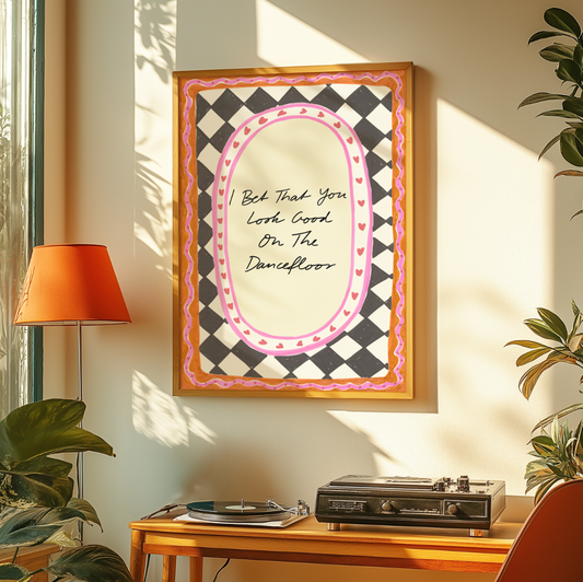 Bet You Look Good Dancefloor Arctic Monkeys A4 Print