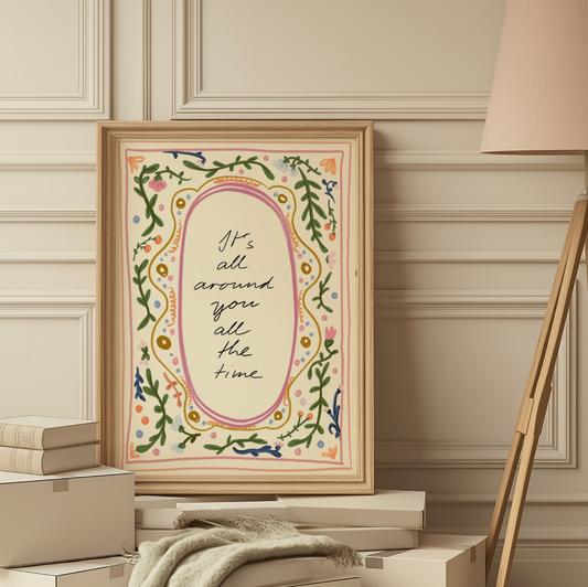 Its All Around You All The Time Olivia Dean A4 Print