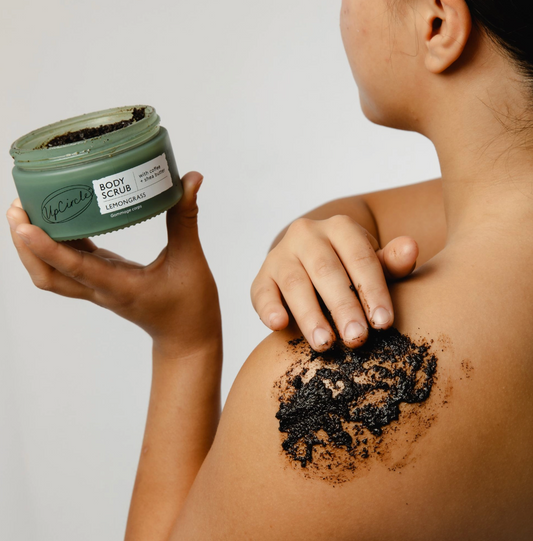 Lemongrass Body Scrub with Coffee + Shea Butter 220ml