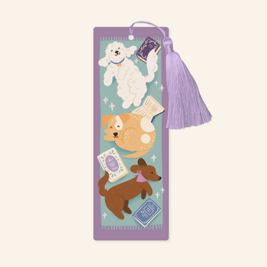 Cosy Dogs Tassel Bookmark