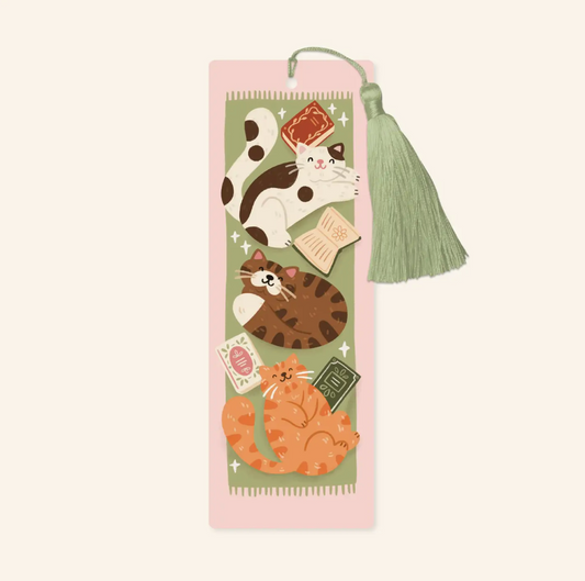 Cosy Cats Tassel Bookmark