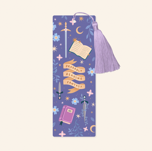 'Probably Reading Fantasy' Tassel Bookmark
