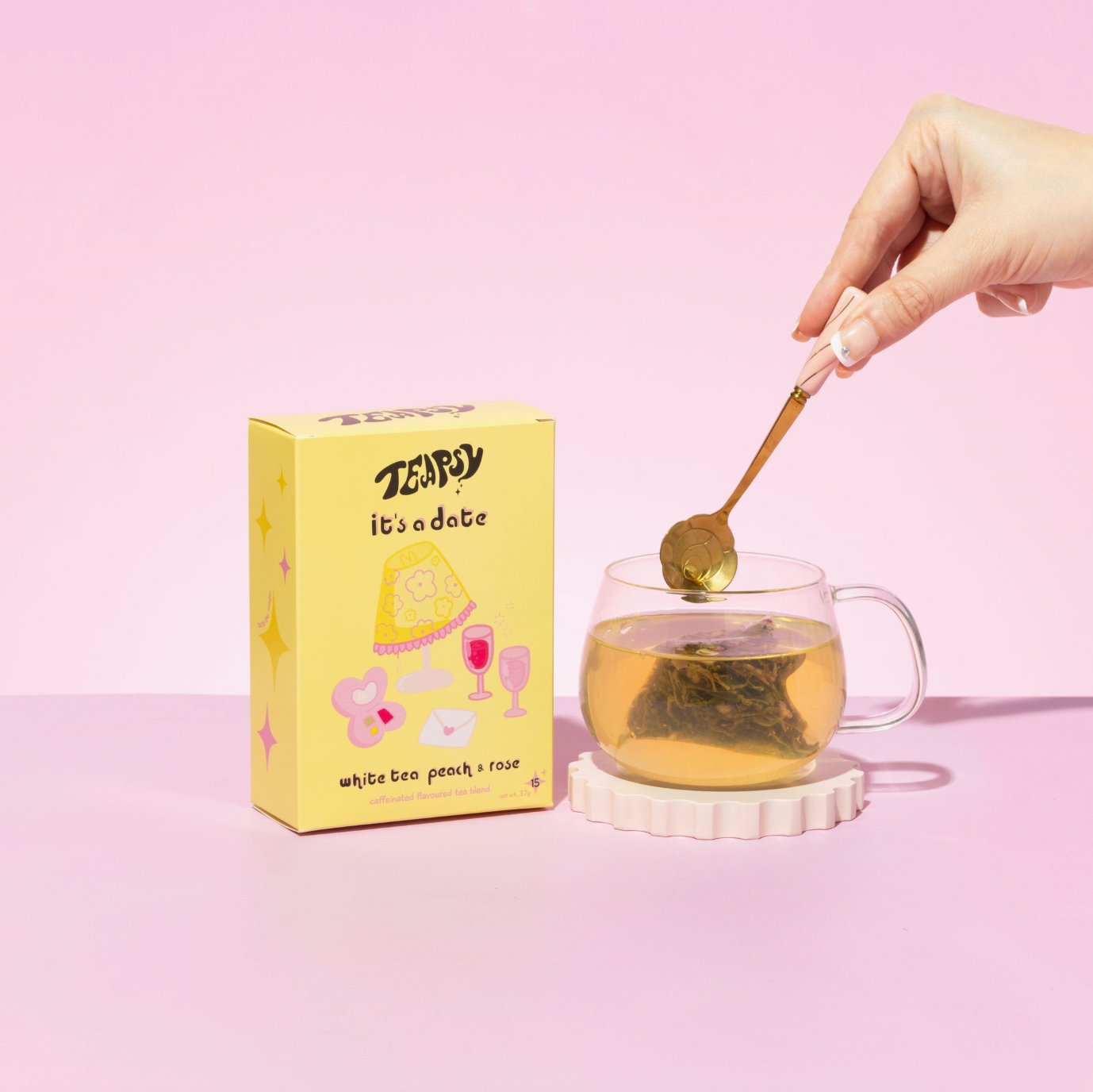 It's A Date - White Tea, Peach & Rose