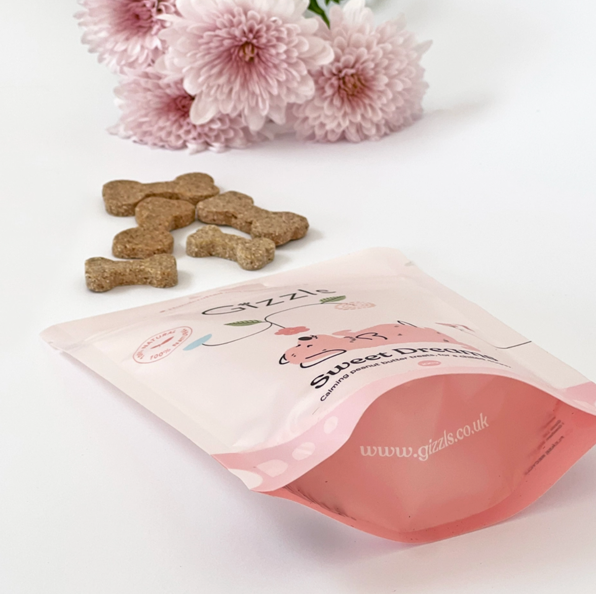 'Sweet Dreams' Calming Dog Treat Pouch 100g