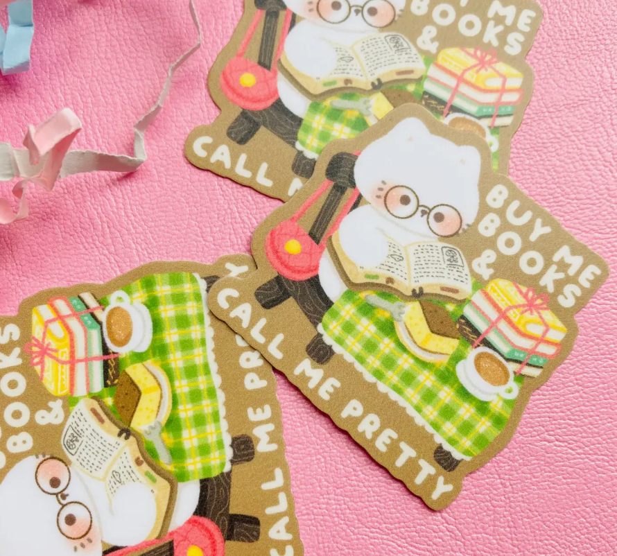 Buy Me Books & Call Me Pretty Sticker