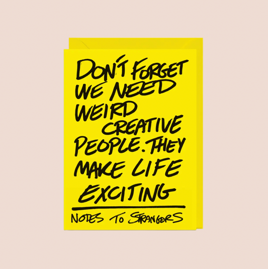 Creative People Greetings Card