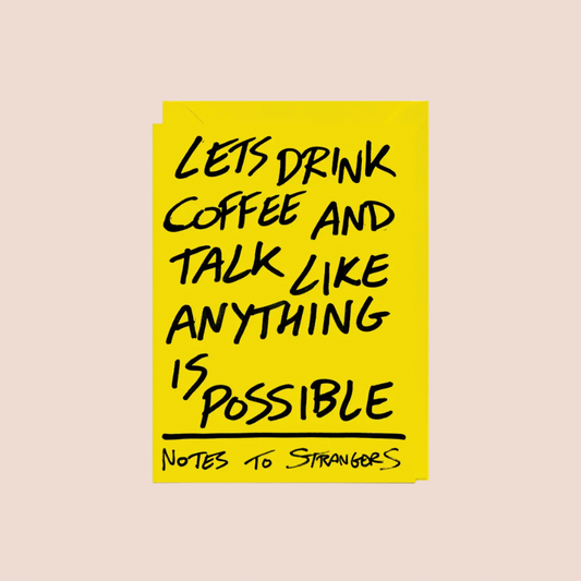 Let's Drink Coffee Card