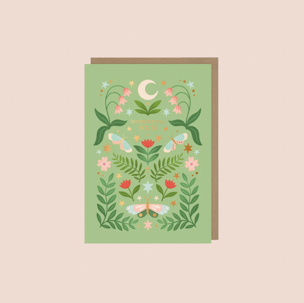 Wonderful Mum Foiled Card