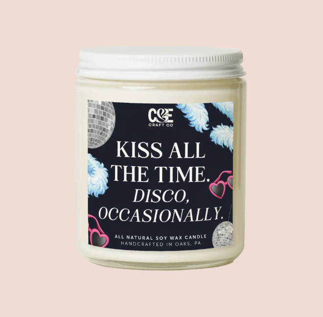 Kiss All The Time Disco Occasionally Harry Styles Candle