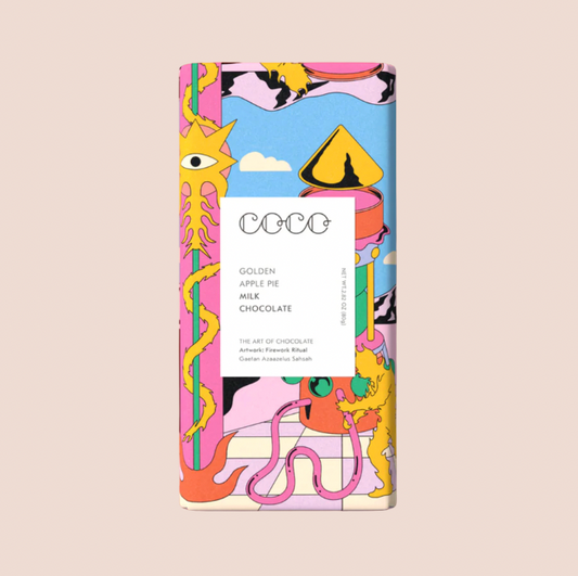 Golden Apple Pie Milk Chocolate Bar 80g