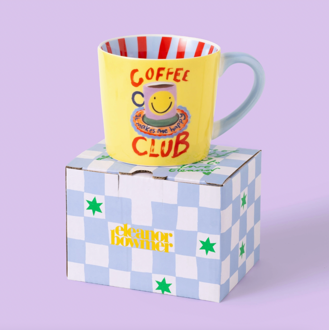 'Coffee Club' New Bone China Illustrated Mug 300ml
