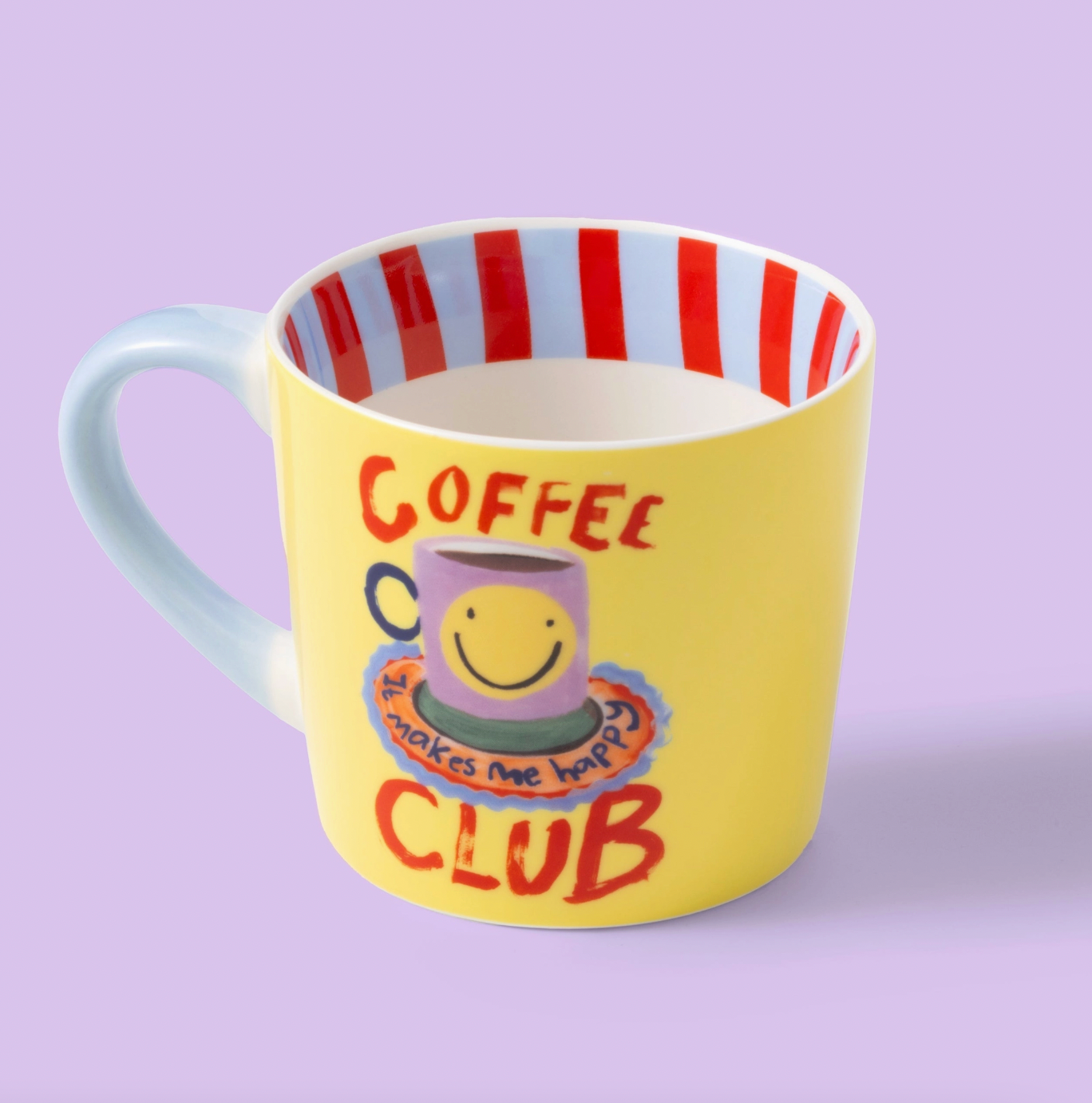 'Coffee Club' New Bone China Illustrated Mug 300ml