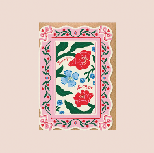 Thank You Floral Pattern Card