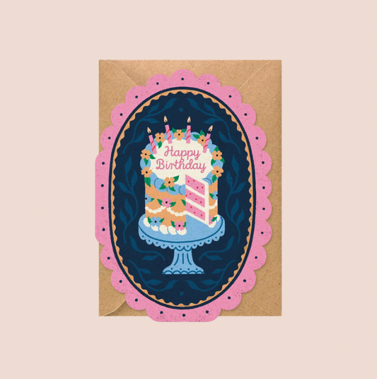 Birthday Cake Framed Card