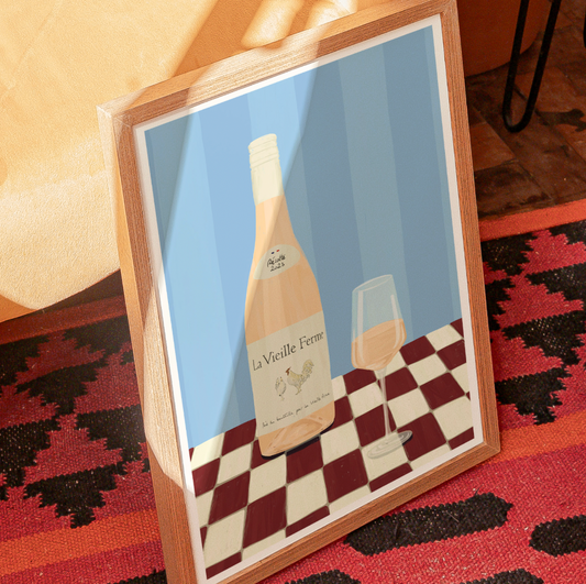 Chicken Wine A4 Print