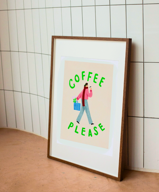 Coffee Please A4 Print