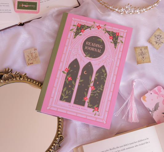 Romantasy Castle Reading Journal - 50 Page Book Review Notebook