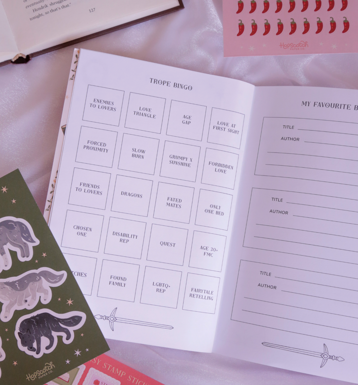 Romantasy Castle Reading Journal - 50 Page Book Review Notebook