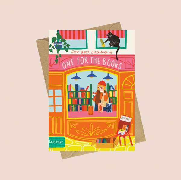 One For The Books Birthday Card