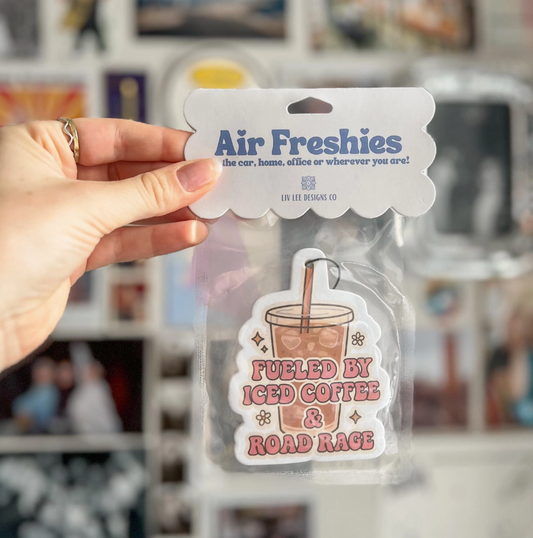 'Iced Coffee & Road Rage' Car Air Freshener