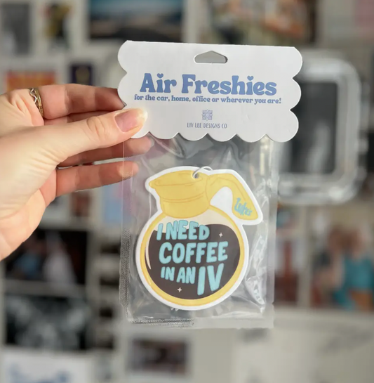'Coffee In An IV' Gilmore Girls Car Air Freshener
