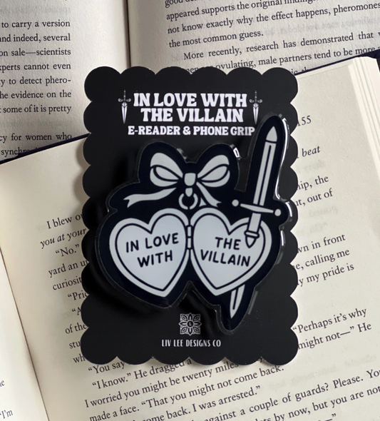 'In Love With The Villain' Kindle & Phone Grip