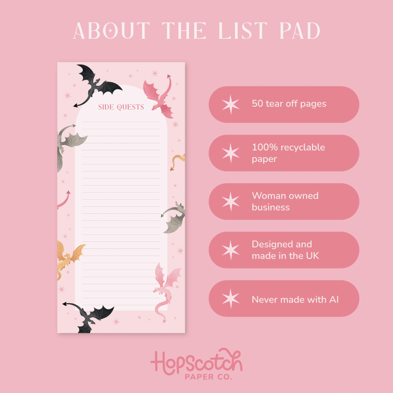 'Side Quests' Notepad