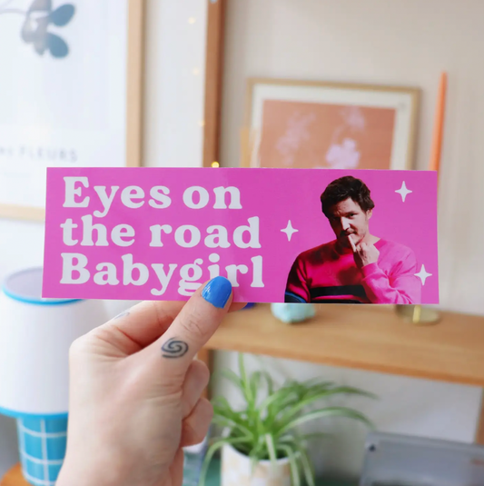 Pedro Pascal 'Babygirl' Bumper Sticker