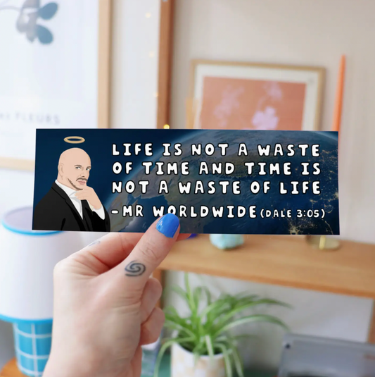 Mr Worldwide Pitbull Bumper Sticker