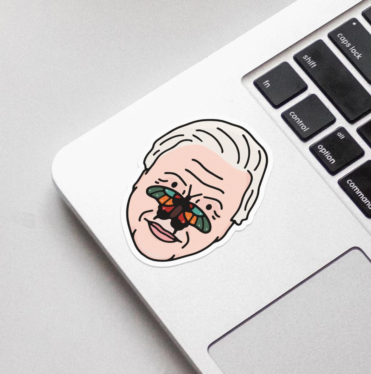 David Attenborough Vinyl Sticker