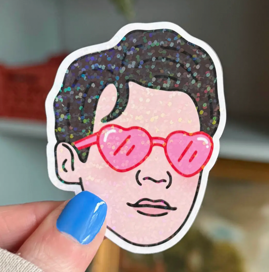 Harry Styles Heart Sunglasses Sticker
