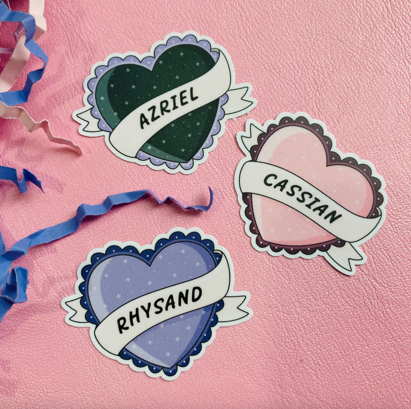 Rhysand ACOTAR Bookish Heart Sticker