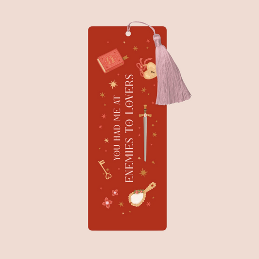 Enemies To Lovers Illustrated Tassel Bookmark