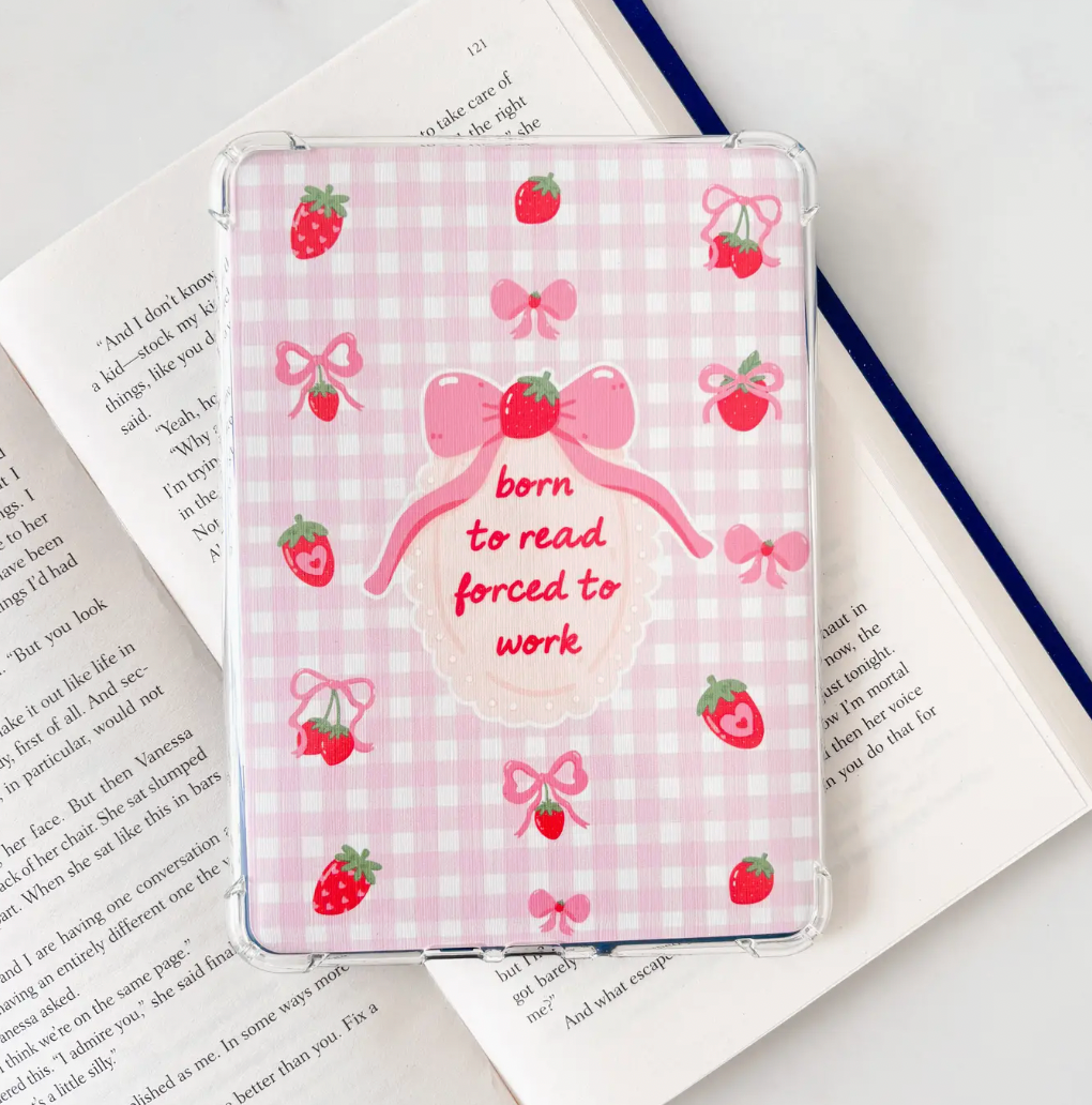 Kindle Insert - Born To Read Forced To Work