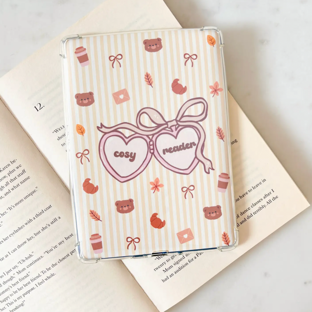 Kindle Insert - Cosy Reader Coquette Locket