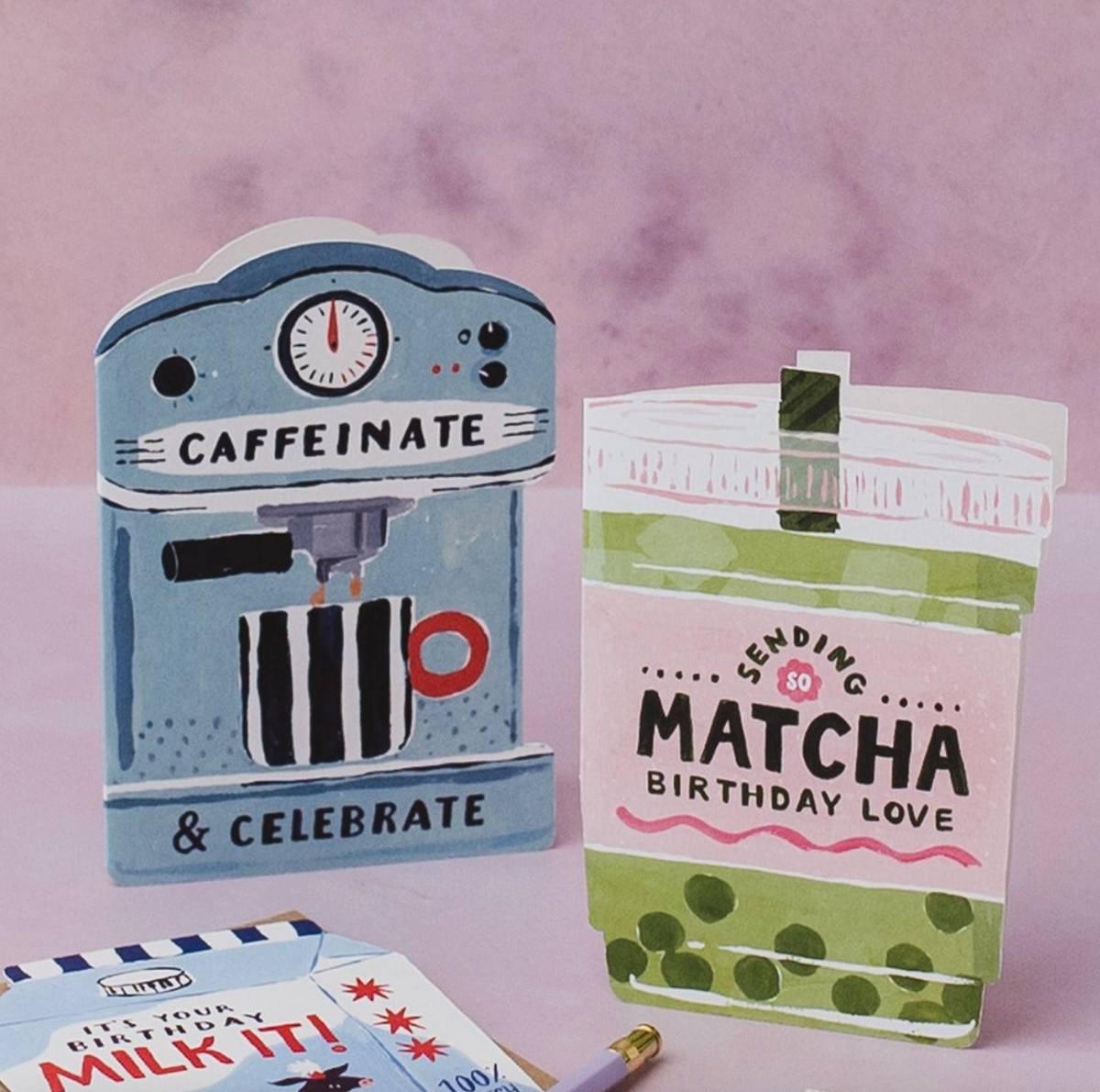 Caffeinate & Celebrate Greetings Card