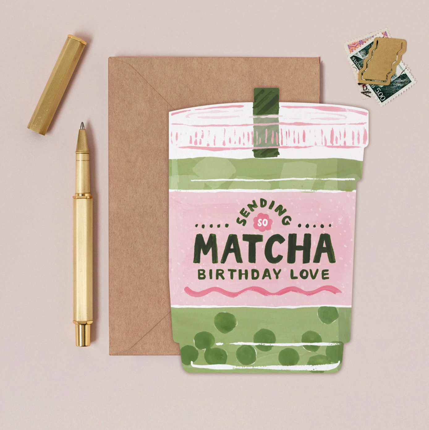 Matcha Birthday Love Card