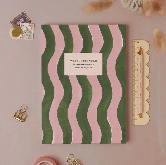 Painted Waves Weekly Planner | Undated Weekly Organiser